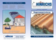 Regenwassernutzung - Marc Hinrichs