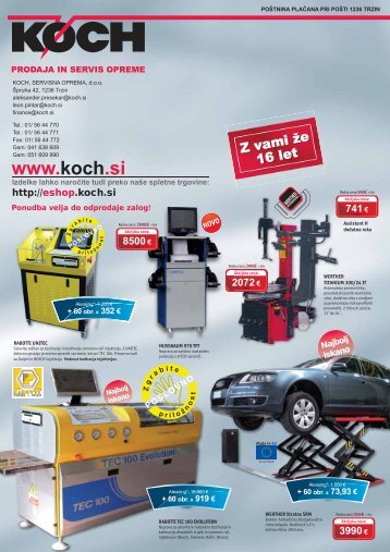 Katalog Servisne opreme - Koch