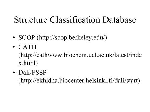 Analysis and Prediction of Protein Structure - Eagle.cs.missouri.edu ...