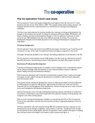 The Co-operative Travel case study - People 1st