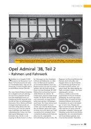 Opel Admiral Â´38, Teil 2