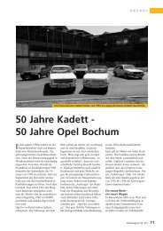 50 Jahre Kadett - 50 Jahre Opel Bochum