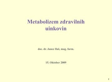 Metabolizem uÄinkovin