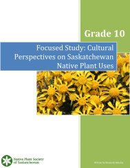 Grade 10 Cultural Perspectives Lesson Plan - Native Plant Society ...