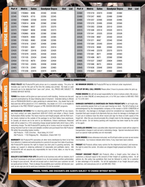 Specialty Flyers - Auto Belt Interchange