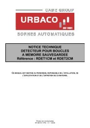 NOTICE TECHNIQUE DETECTEUR POUR BOUCLES A MEMOIRE ...