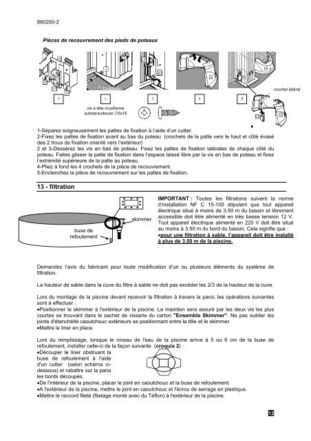 f notice de montage et guide d'utilisation - Trigano Store