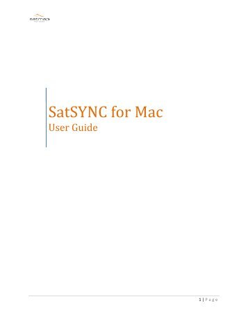 Satmap SatSYNC User Guide