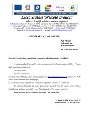 Pubblicazione calendario e graduatorie allievi ... - Braucci - Caivano