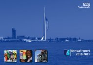 Annual report 2010-2011 - NHS Portsmouth