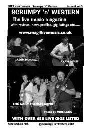with over 650 live gigs listed - Mag 4 Live Music
