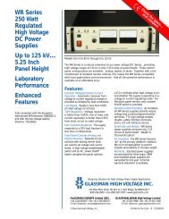 WR Series - Glassman High Voltage Inc.