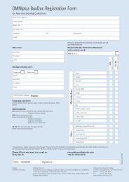OMNIplus BusDoc Registration Form