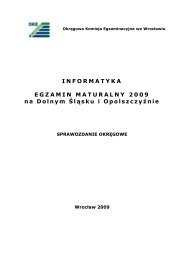 Informatyka - OkrÄgowa Komisja Egzaminacyjna