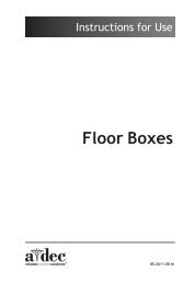 Floor Boxes - A-Dec