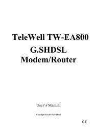 TeleWell TW-EA800 G.SHDSL Modem/Router