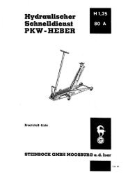 Ersatzteil-Liste - Steinbock Wagenheber