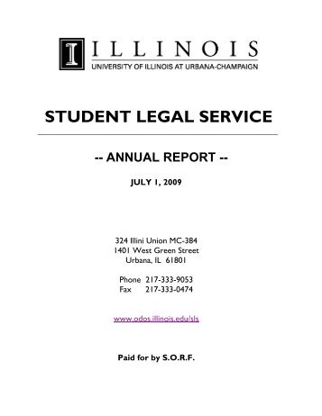 Annual Report - Office of the Dean of Students