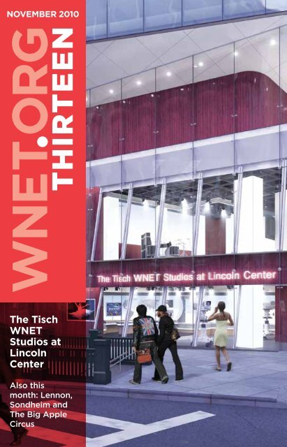 The Tisch WNET Studios at Lincoln Center - THIRTEEN Thank-You ...