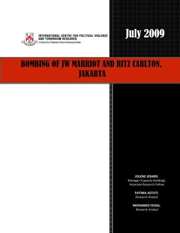 bombings of JW Marriott and the Ritz Carlton - icpvtr
