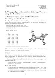 dung der Z-Matrix - Prof. Dr. Bernhard Dick