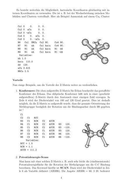 dung der Z-Matrix - Prof. Dr. Bernhard Dick