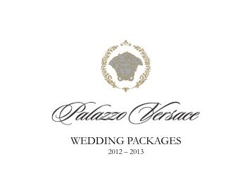 wedding packages [pdf] - Palazzo Versace