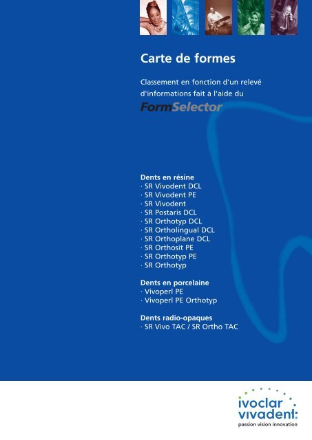 Carte de formes FormSelector - Laboratoire Grall