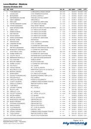 Lucca Marathon - Maratona - Romagna Podismo