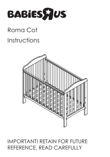 Bruin Cot Instruction Manual Bruin Cot Instruction Manual