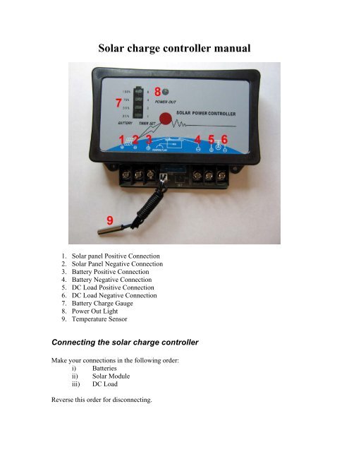 Battery Temperature Sensor for Solar Charge Controllers