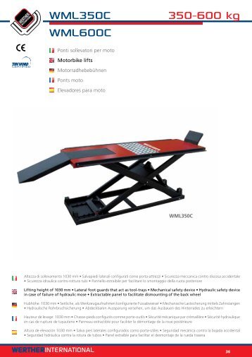 350-600 kg WML350C WML600C - Werther
