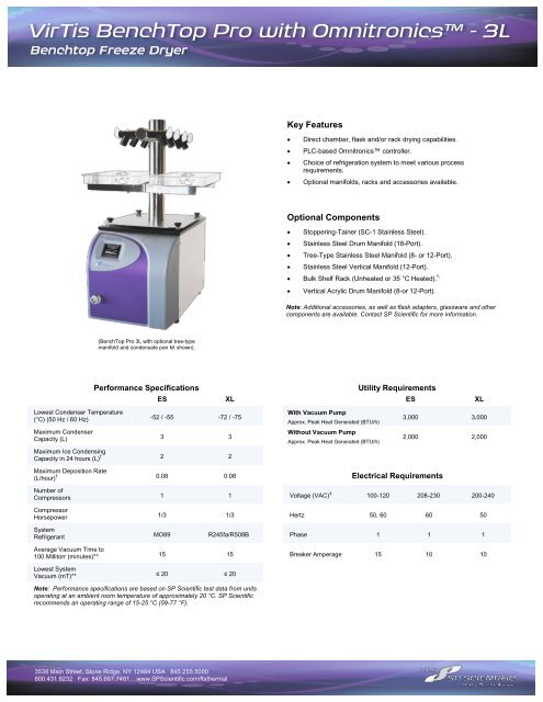 VirTis BenchTop Pro with Omnitronics™ - 3L