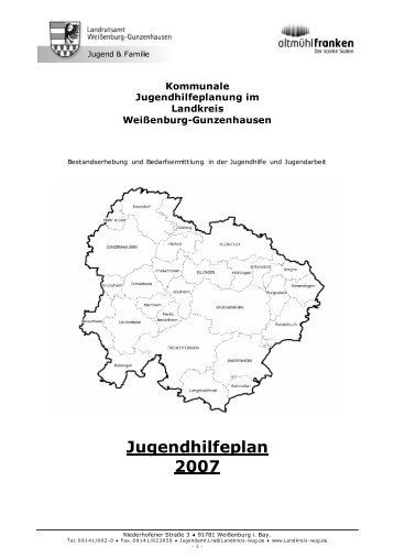 Jugendhilfeplan 2007 - Landkreis Weißenburg-Gunzenhausen