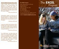 The EXCEL - Campus Life - Adelphi University