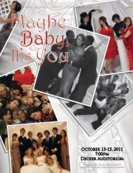 2011 Fall Play: Maybe Baby, It's You
