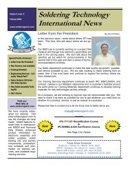 Soldering Technology International News - STI Electronics, Inc.