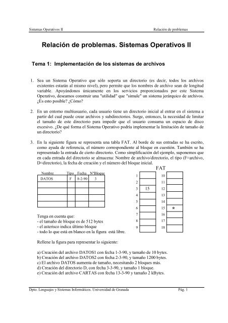 Documento - Departamento de Lenguajes y Sistemas InformÃ¡ticos ...