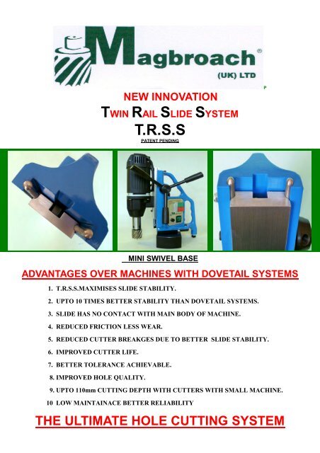 twin rail slide system - Italia Utensili