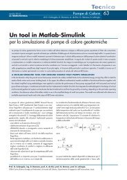 Articolo scaricabile gratuitamente in PDF (1268 Kb) - La Termotecnica