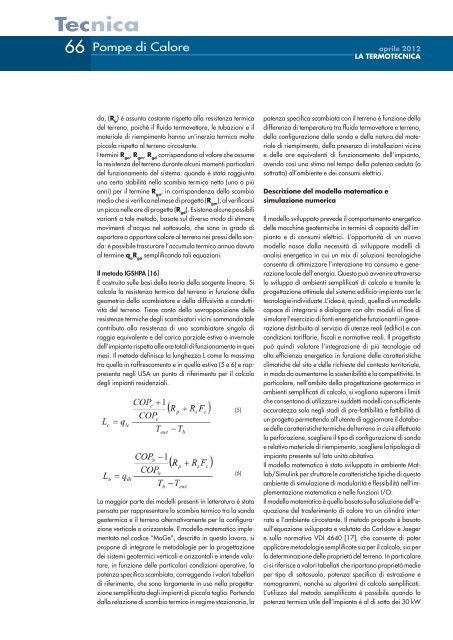 Articolo scaricabile gratuitamente in PDF (1268 Kb) - La Termotecnica