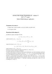 ANALYSE FONCTIONNELLE : sÃ©ance 4