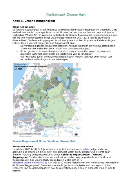 De Groene Ruggengraat - Stichting Groene Hart