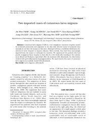 Two imported cases of cutaneous larva migrans - KoreaMed Synapse