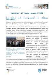 Newsletter â 27. August / August 27, 2008 - GIST 2008