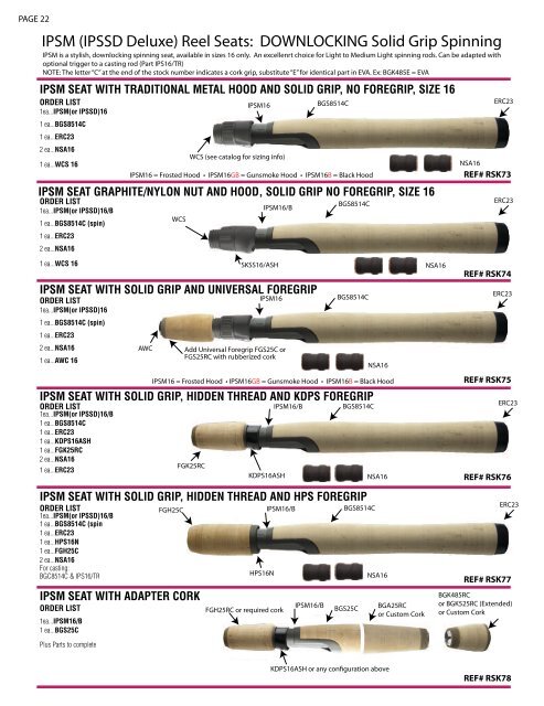 fuji reel seat and grip reference - Merrick Tackle