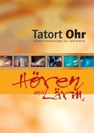 Begleitheft für Lehrkräfte (PDF) - Tatort-Ohr