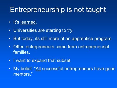 Being an Entrepreneur at SFU by Basil Peters