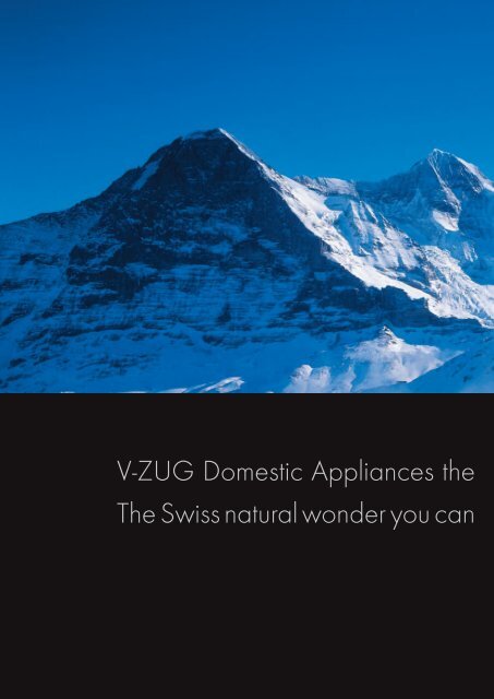 Brochure Kitchen and Laundry room (PDF / 5.3 MB) - V-ZUG Ltd