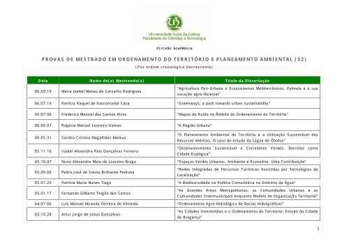 1 provas de mestrado em ordenamento do territÃ³rio e planeamento ...